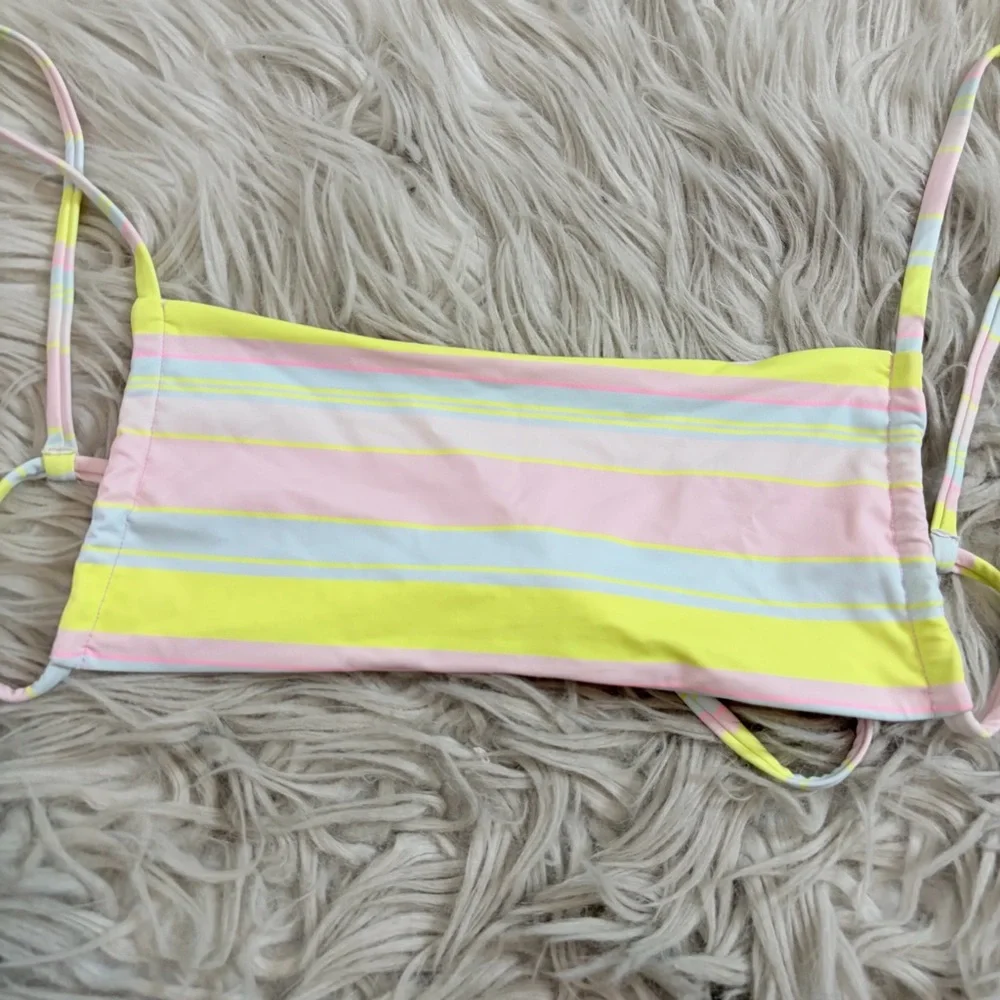 Frankie’s Bikinis Kailyn Summer Stripe Bikini Top, XS